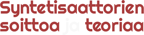 Syntetisaattorien soittoa ja teoriaa